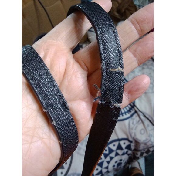 Kate Spade CA57710 Tote Bag Black Leather Gold Polka Dot Inside Shoulder Bag - Picture 9 of 11